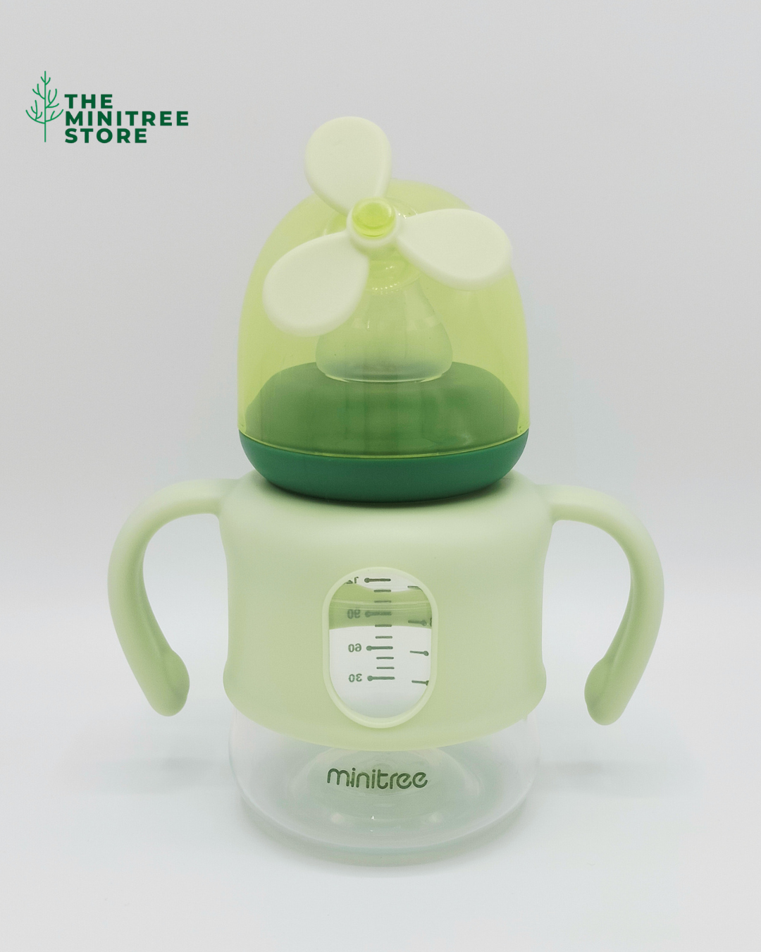 Minitree BPA-Free Baby Feeder with Dual Handles & Propeller Cap