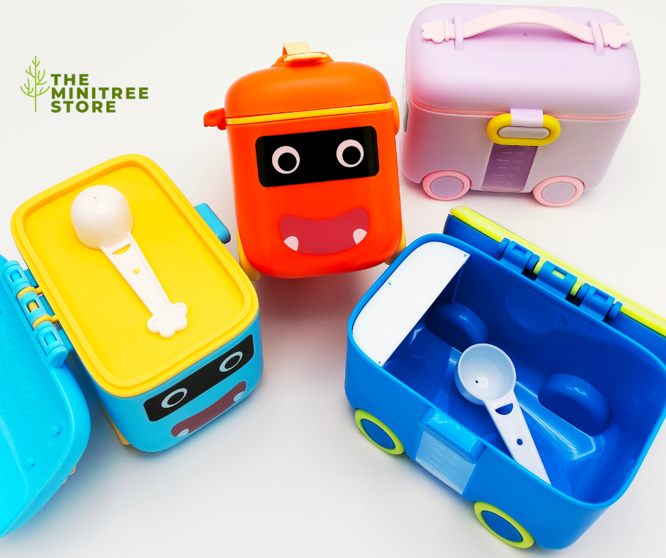 Minitree Cartoon Car Milk Powder Storage Box