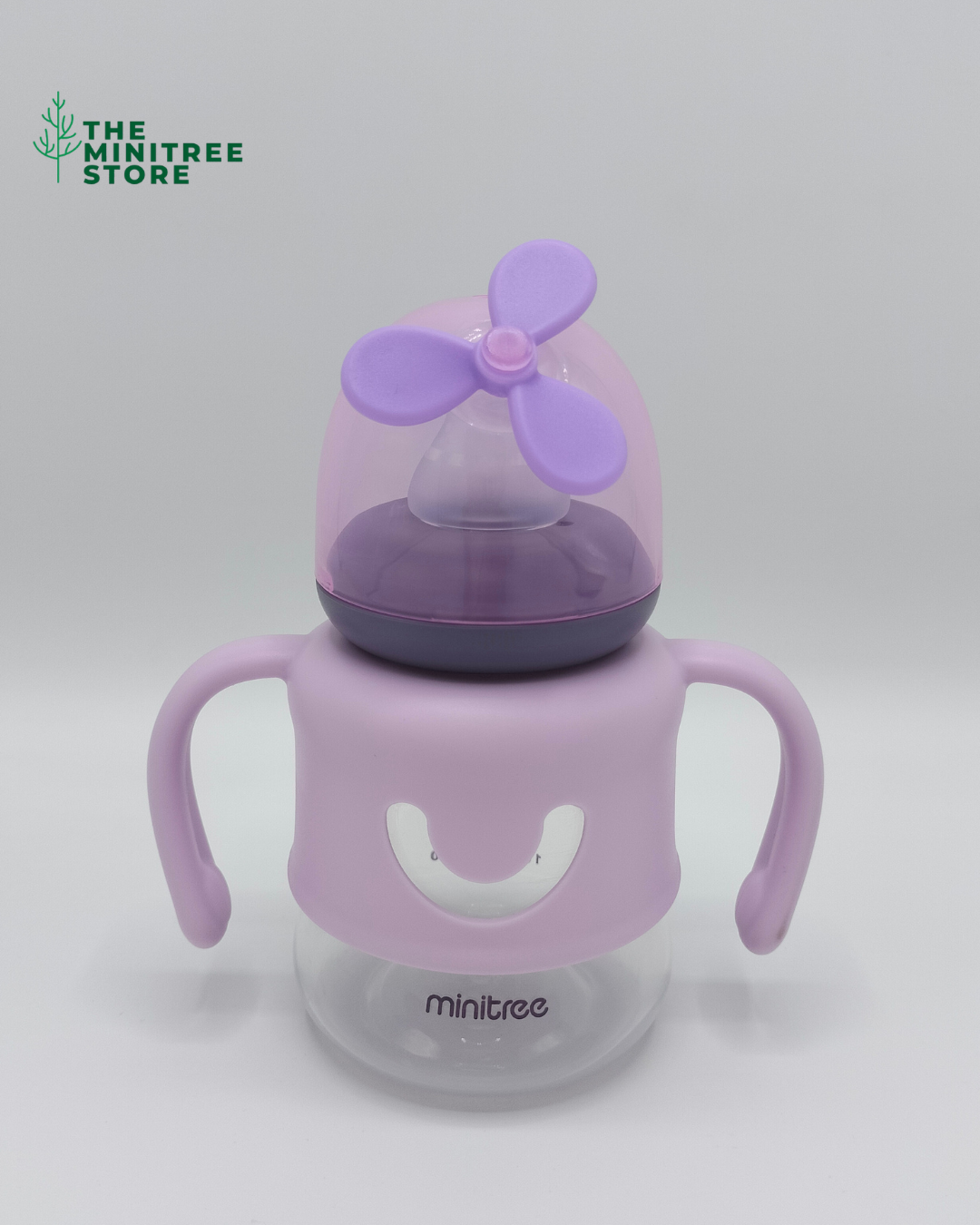 Minitree BPA-Free Baby Feeder with Dual Handles & Propeller Cap
