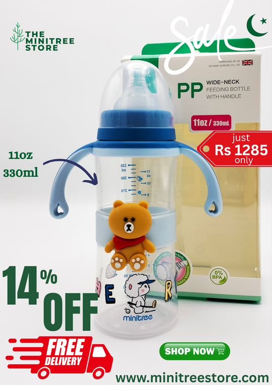 Feeding bottle minitree 11oz/330ml WIDE NECK
