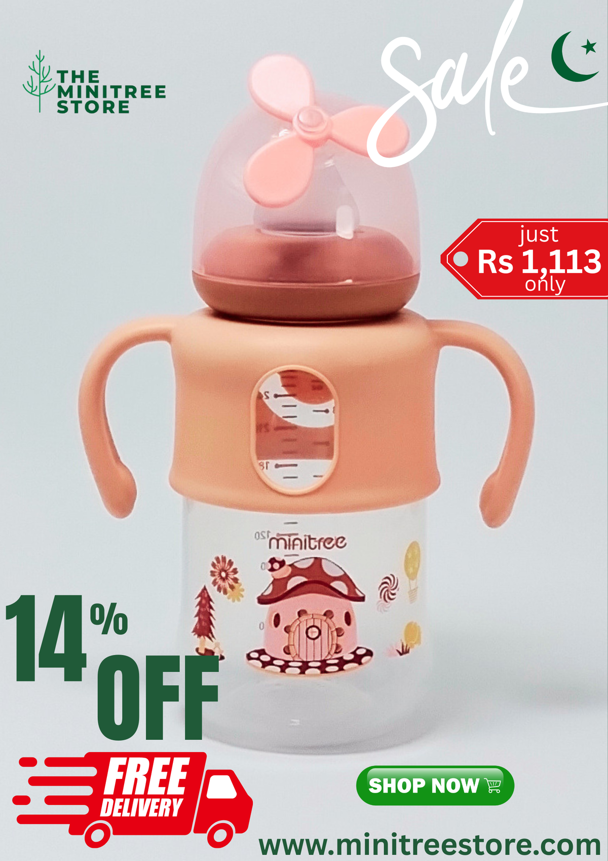 minitree feeding bottle 9oz/270ml