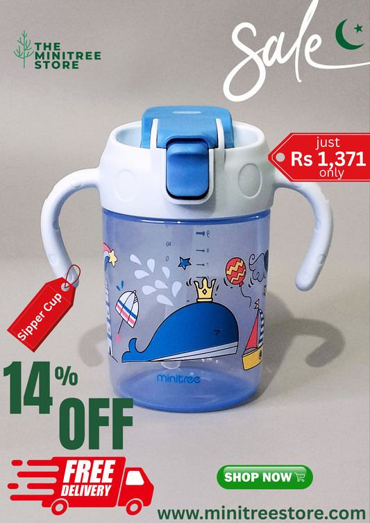 10oz 2-in-1 Sippy & Straw Cup for Toddlers | BPA-Free PP Baby Cup