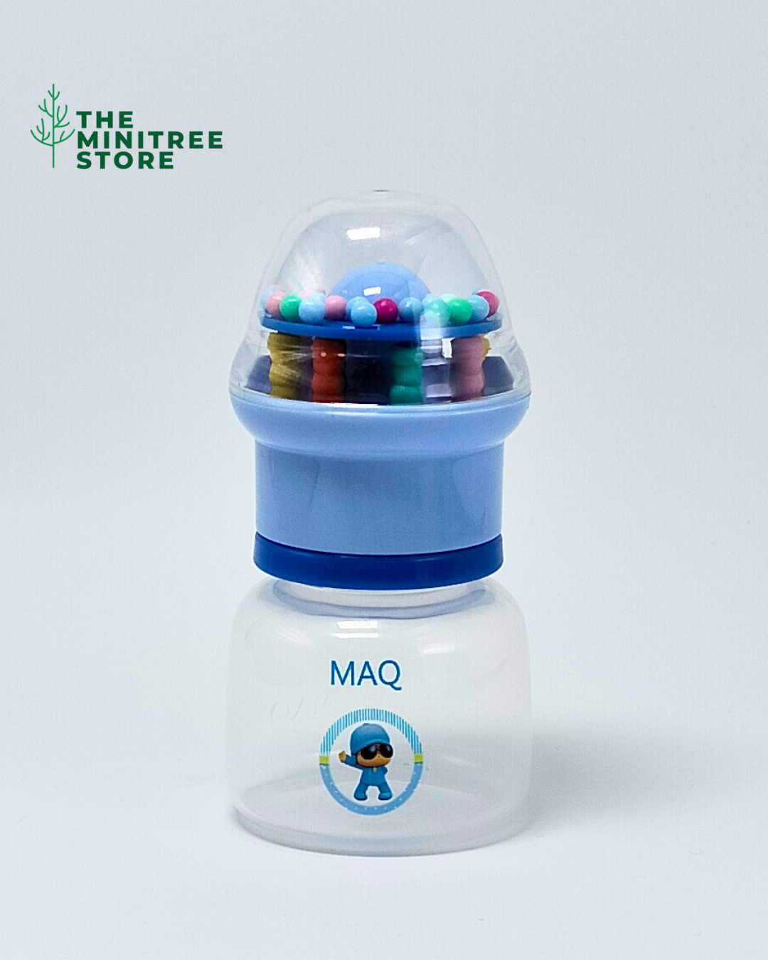 2oz/60ml PP Baby Feeder – BPA-Free Newborn Feeding Bottle with Rattle Cap & Silicone Nipple
