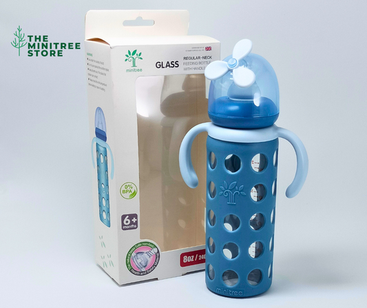 8oz/240ml Glass Feeder Standard Neck (ZR-603-H)