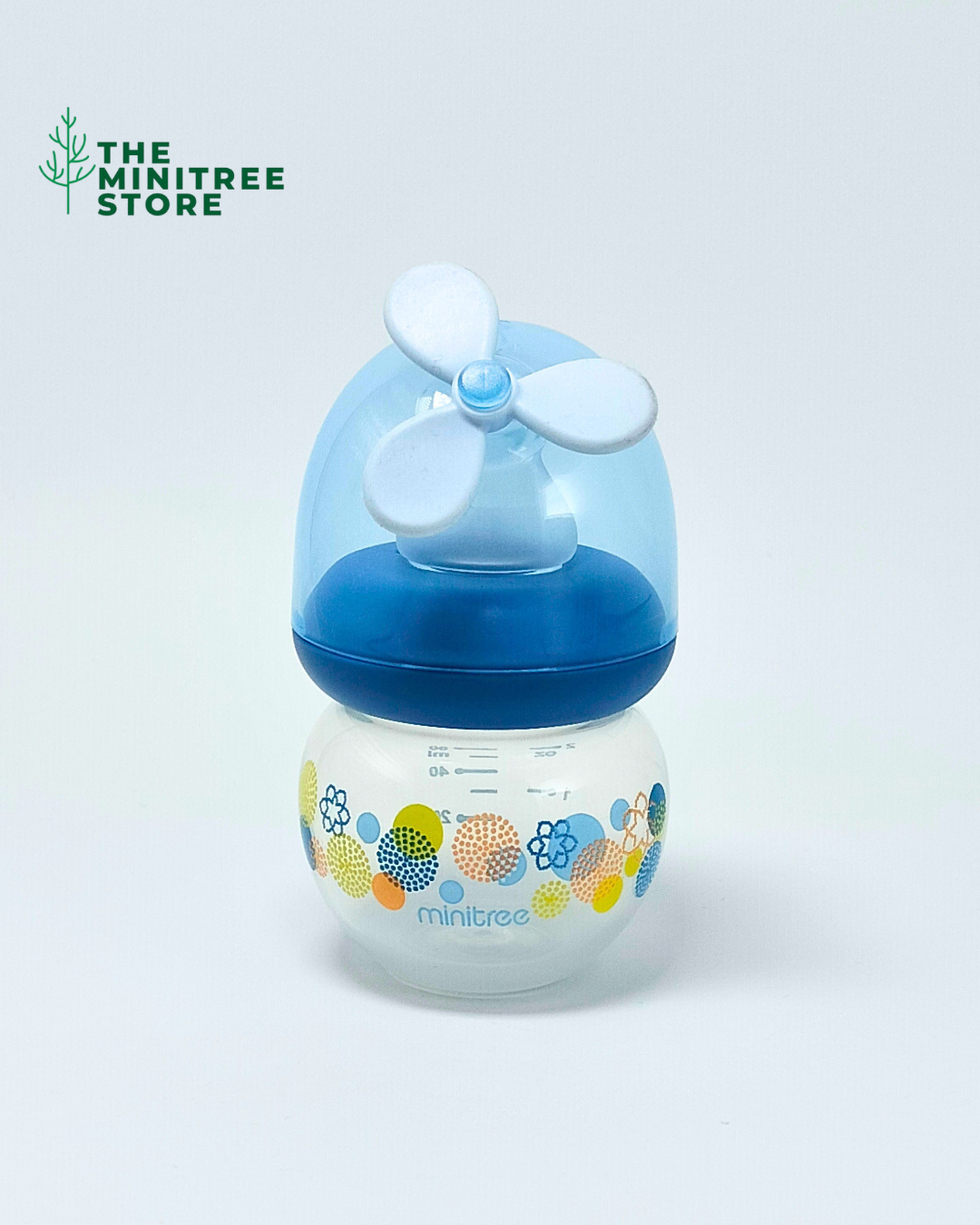 MiniTree 2oz/60ml PP Baby Feeder – BPA-Free Anti-Colic Bottle with Propeller Cap