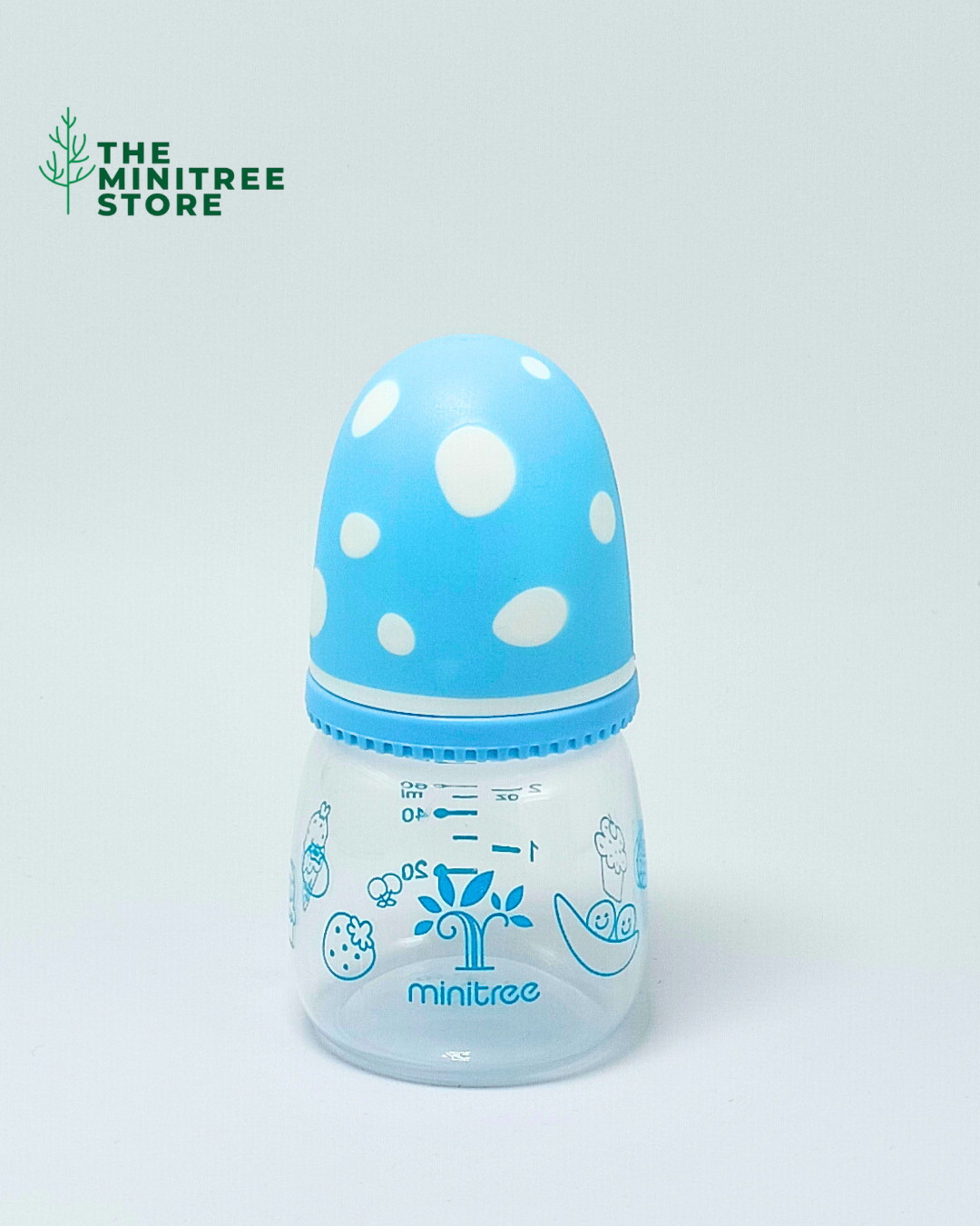 MiniTree 2oz/60ml PP Baby Feeder – BPA-Free Anti-Colic Newborn Feeding Bottle