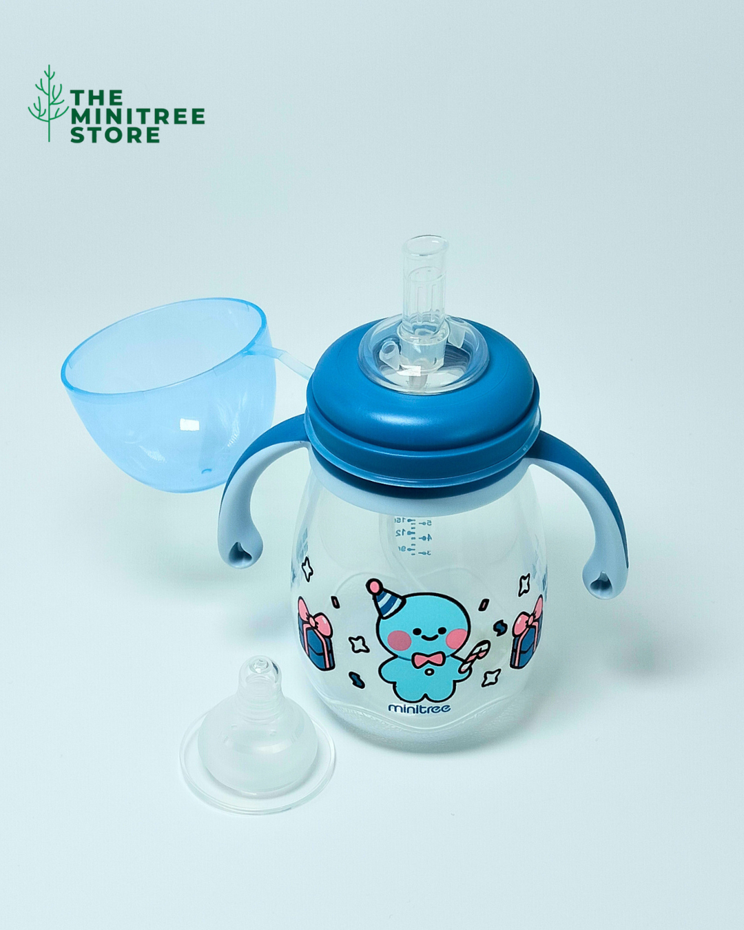 11oz/330ml WIDE NECK 2 IN 1 MINITREE FEEDING BOTTLES