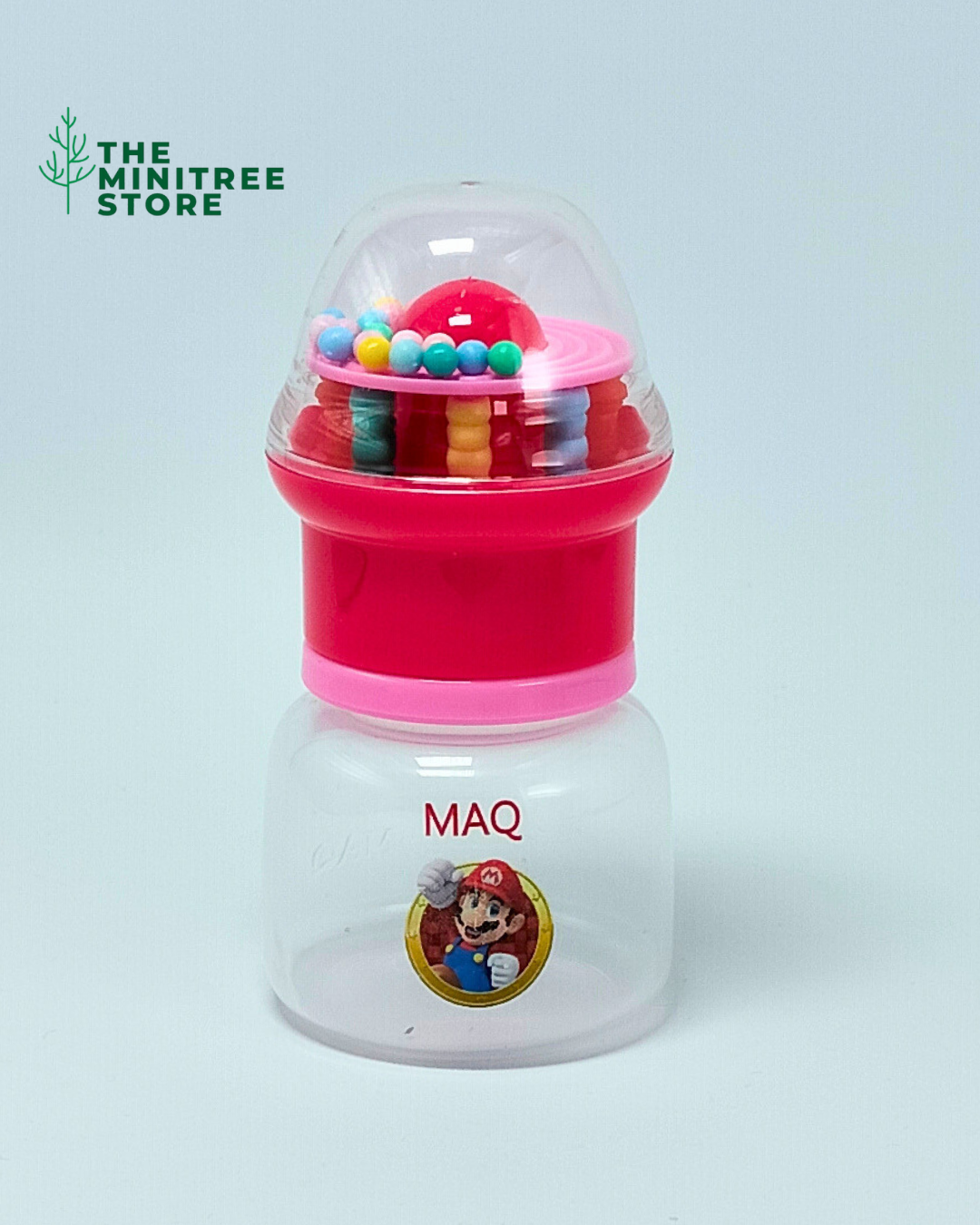 2oz/60ml PP Baby Feeder – BPA-Free Newborn Feeding Bottle with Rattle Cap & Silicone Nipple