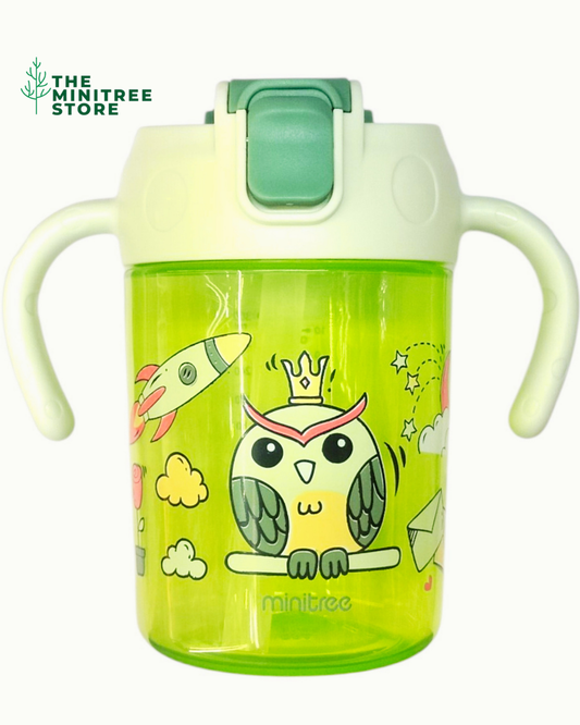 10oz 2-in-1 Sippy & Straw Cup for Toddlers | BPA-Free PP Baby Cup