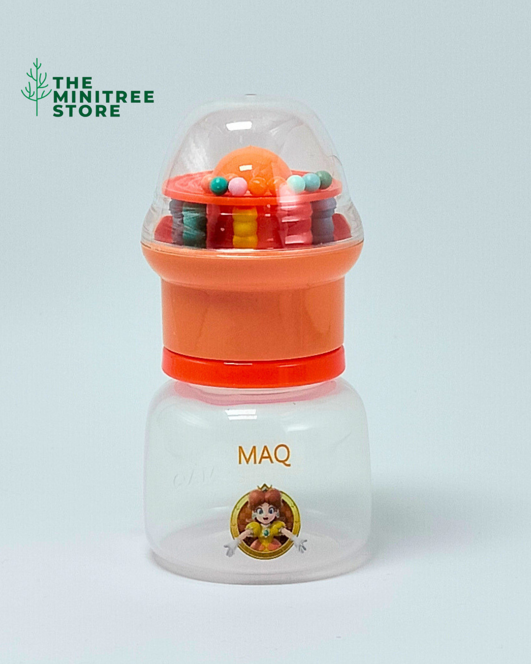 2oz/60ml PP Baby Feeder – BPA-Free Newborn Feeding Bottle with Rattle Cap & Silicone Nipple