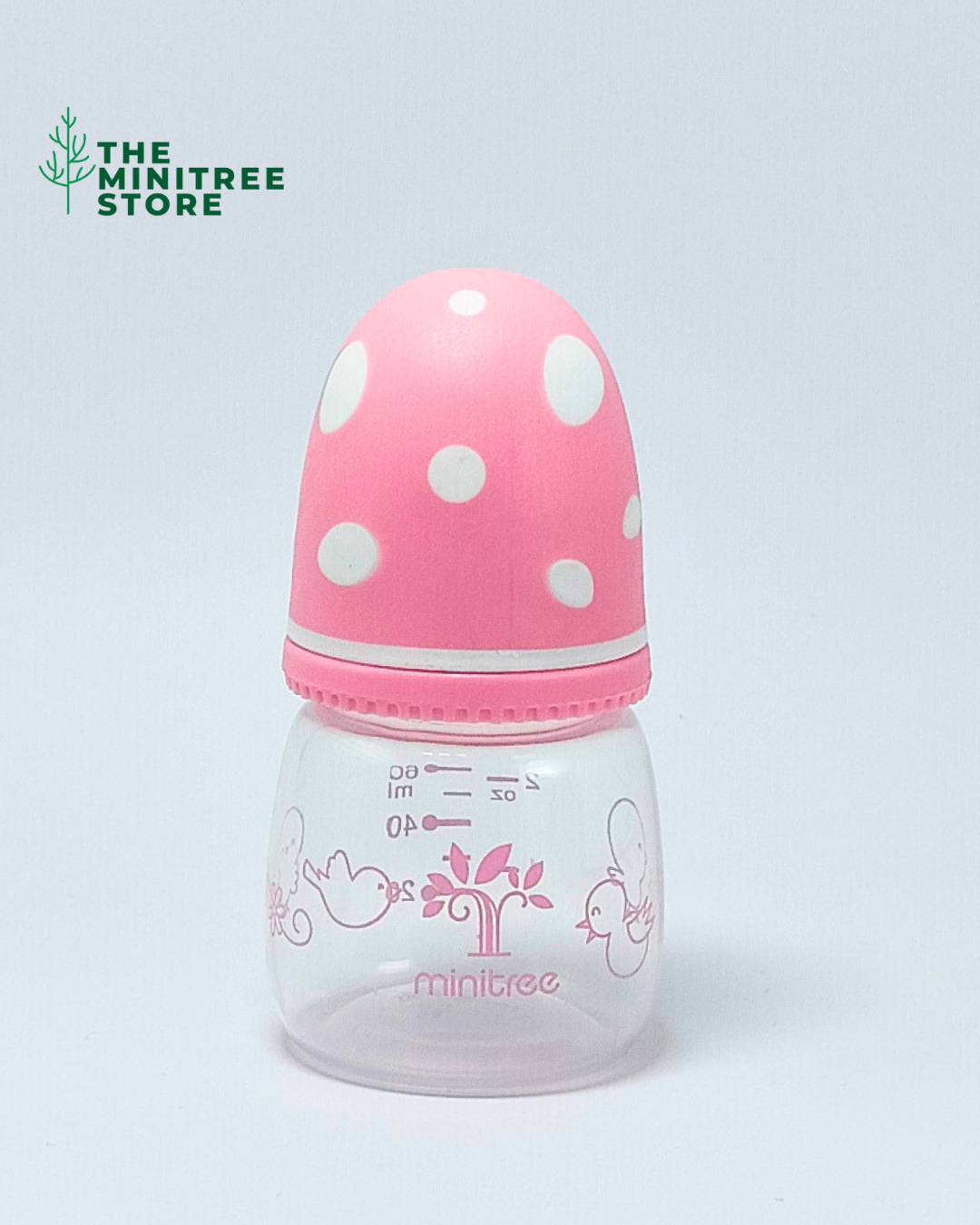 MiniTree 2oz/60ml PP Baby Feeder – BPA-Free Anti-Colic Newborn Feeding Bottle