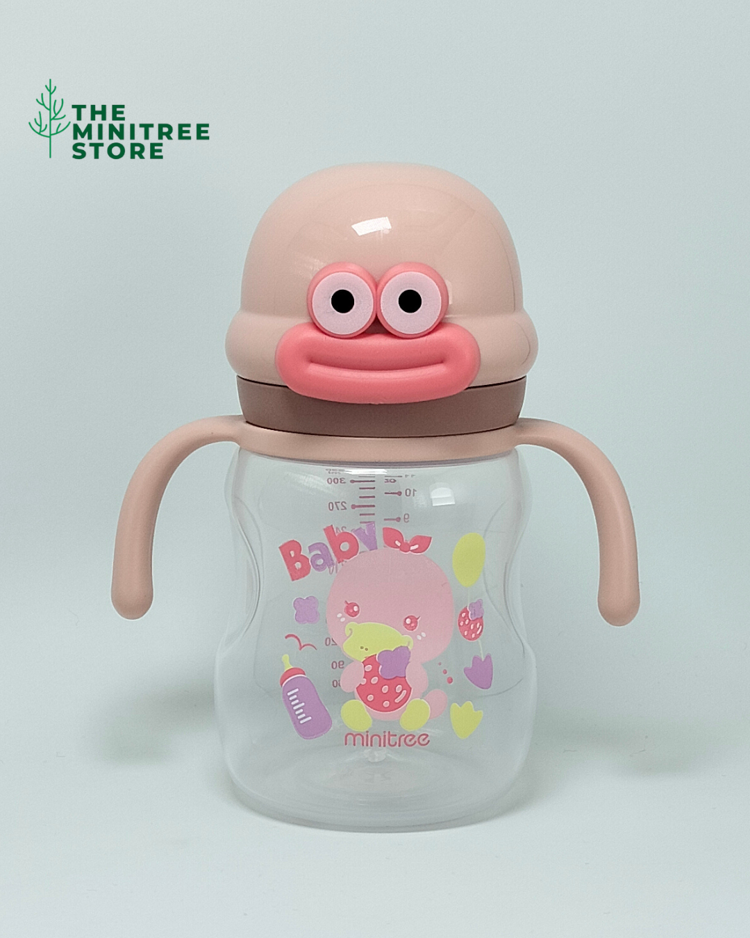ZR-282 - 330ml/11oz Baby Feeding Bottle with Handles | BPA-Free PP Duck Feeder