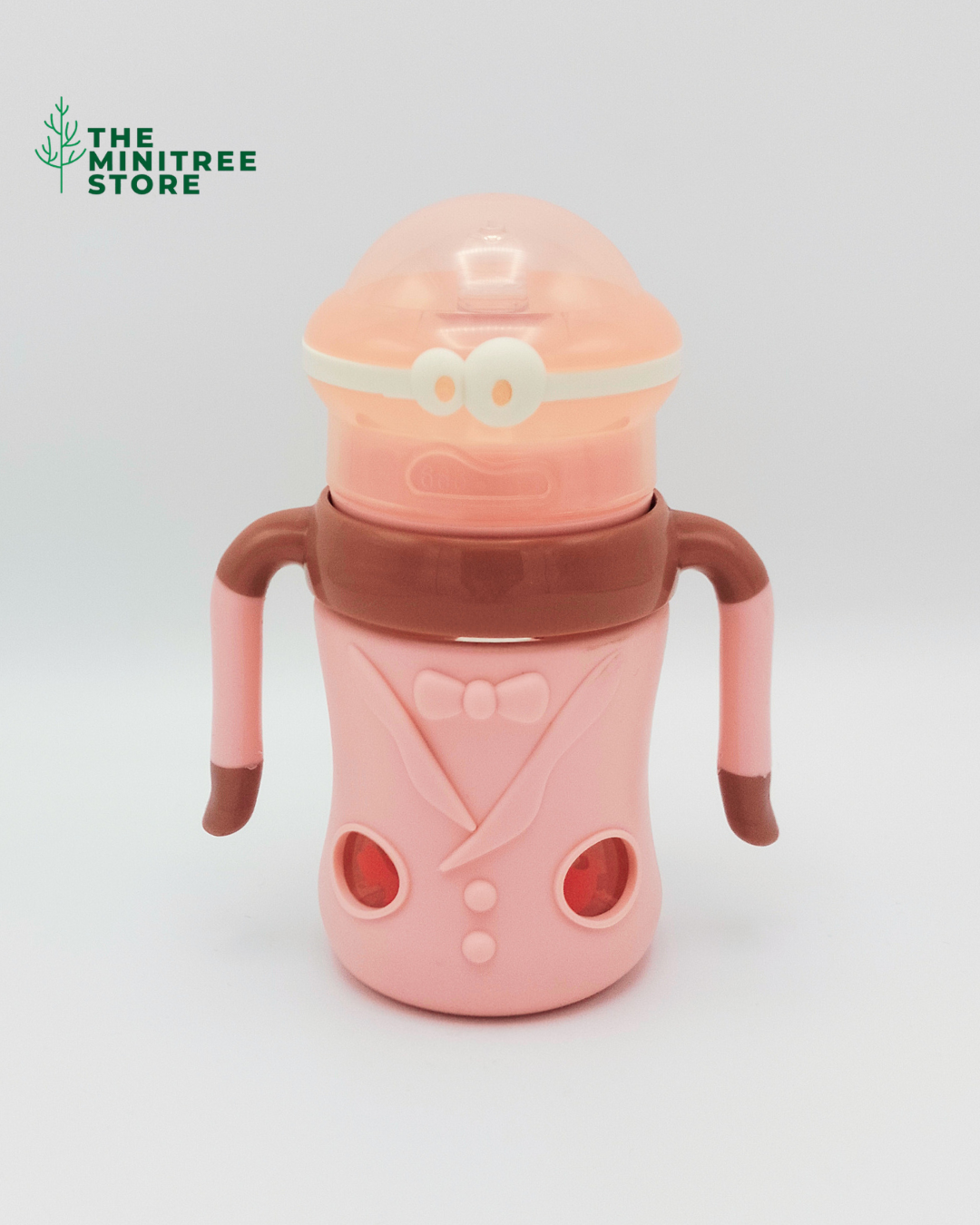 minitree 180ml wide neck  Glass Baby Feeder with Anti-Drop Silicone Cover | The Minitree Store