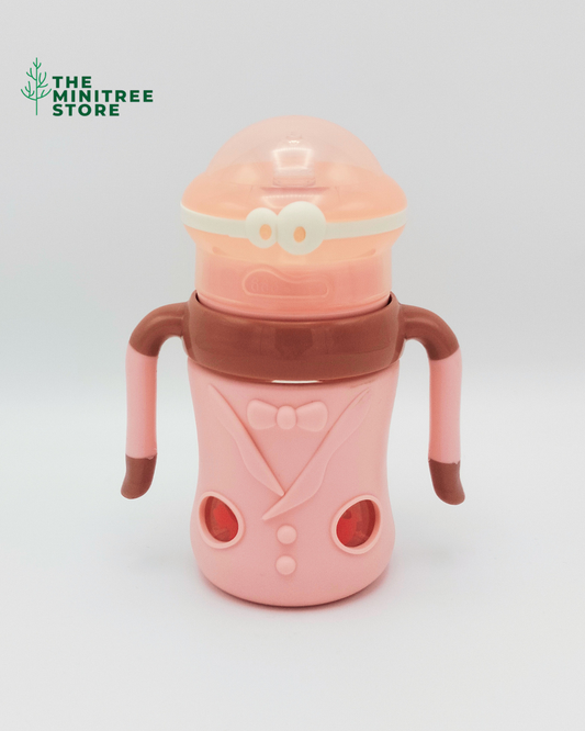 minitree 180ml wide neck  Glass Baby Feeder with Anti-Drop Silicone Cover | The Minitree Store