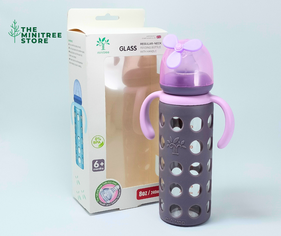 8oz/240ml Glass Feeder Standard Neck (ZR-603-H)