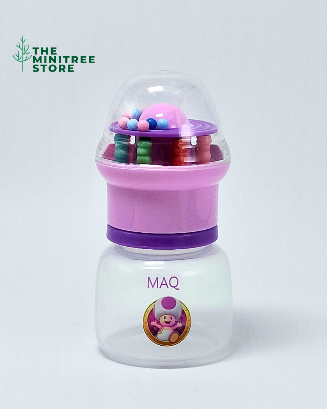 2oz/60ml PP Baby Feeder – BPA-Free Newborn Feeding Bottle with Rattle Cap & Silicone Nipple