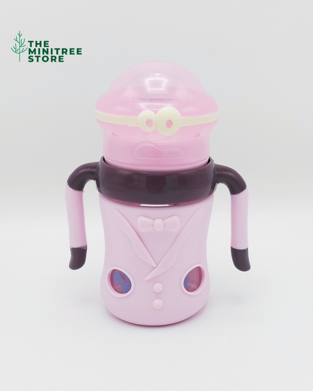 minitree 180ml wide neck  Glass Baby Feeder with Anti-Drop Silicone Cover | The Minitree Store