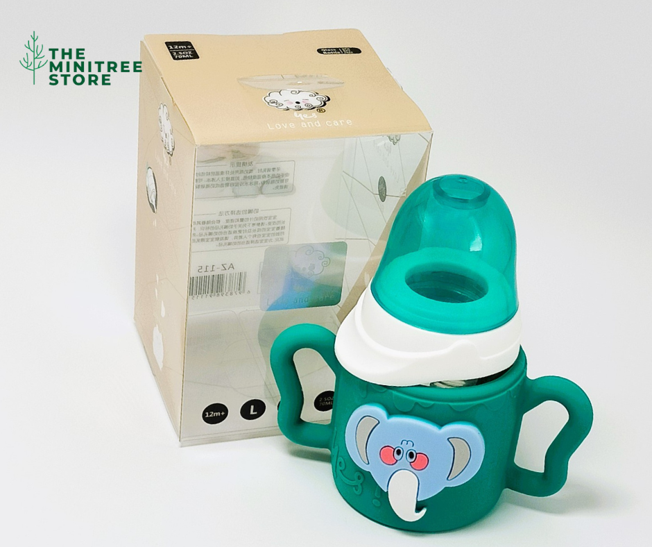 2oz/60ml GLASS FEEDER REGULER NECK MINITERR