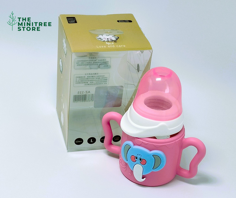 2oz/60ml GLASS FEEDER REGULER NECK MINITERR