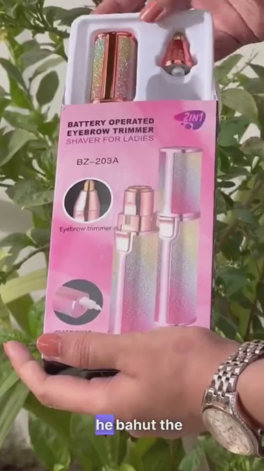 2-in-1 Electric Facial Hair Remover & Eyebrow Trimmer for Women