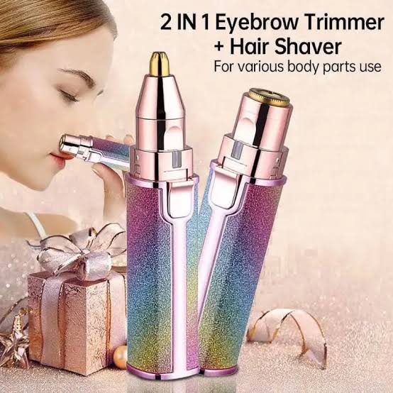 2-in-1 Electric Facial Hair Remover & Eyebrow Trimmer for Women